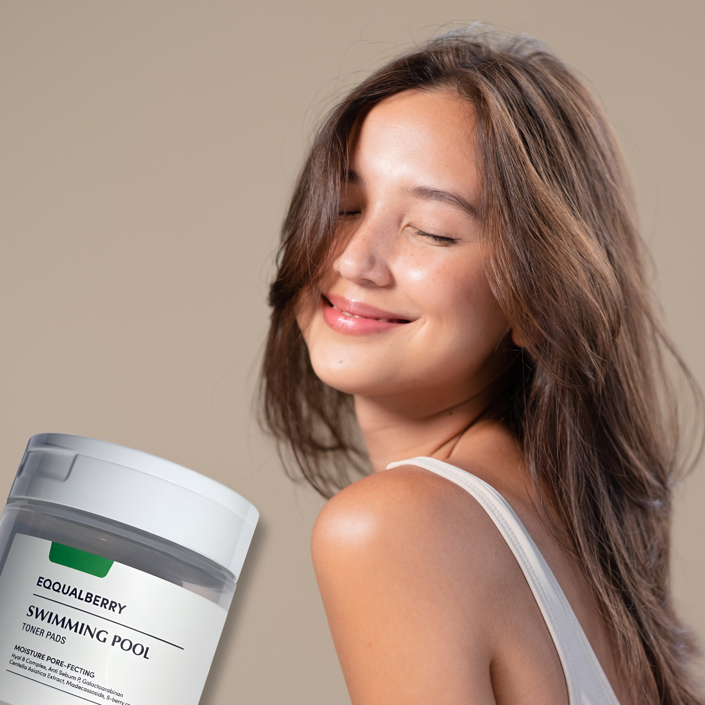 EQQUALBERRY Swimming Pool Toner Pads (220ml / 70 Pads)